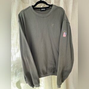 Vintage Ashworth Men's Olive Crewneck Sweater